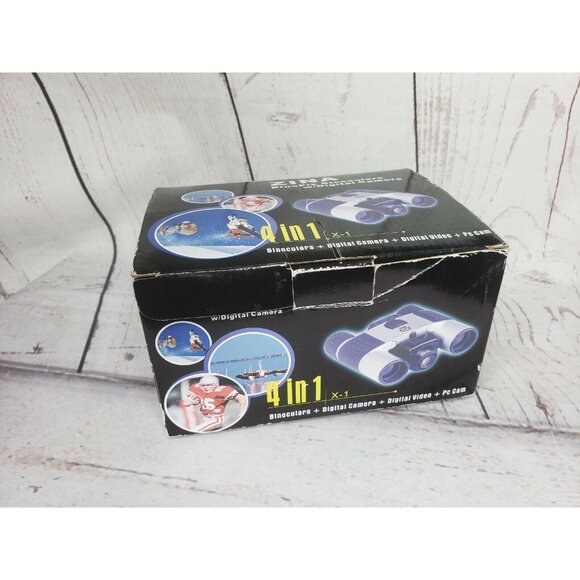 ZINA 4-in-1 10x25 BinoPix Binoculars with Digital Camera, Video, and PC Cam - Picture 7 of 7